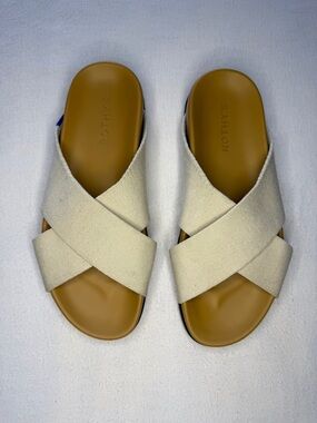 Rothy’s Weekend Slide Oat 8 Brand New